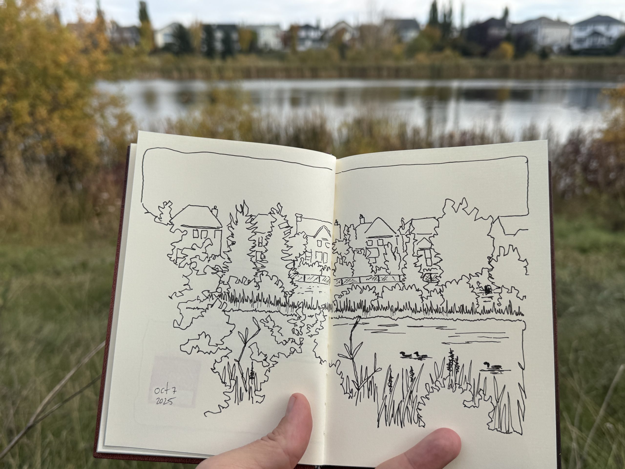 urban sketch, three